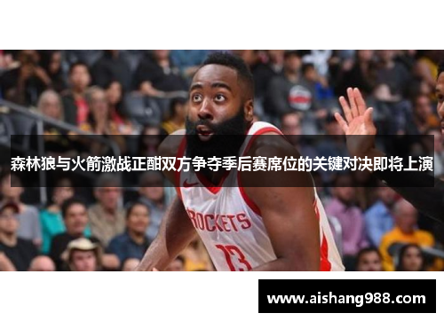 森林狼与火箭激战正酣双方争夺季后赛席位的关键对决即将上演